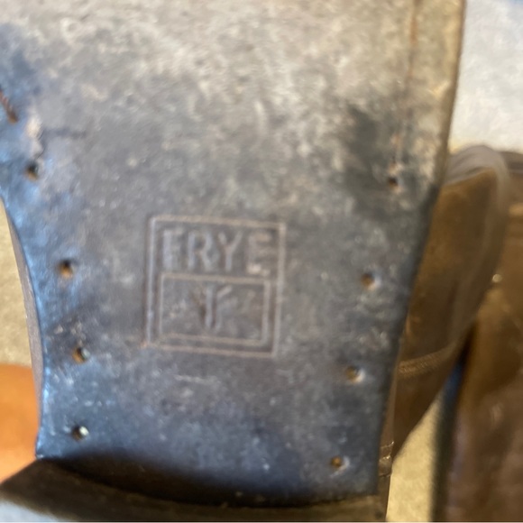 Frye Melissa Distressed Slate Grey Button Tall Riding Boots Size 7.5 - Picture 9 of 10